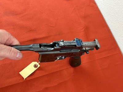 GERMAN MAUSER MODEL C96 BROOMHANDLE SEMI AUTO PISTOL 7.63mm - Image 10 of 12