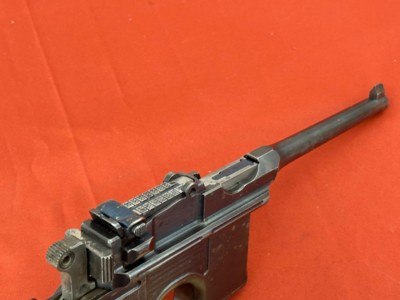 GERMAN MAUSER MODEL C96 BROOMHANDLE SEMI AUTO PISTOL 7.63mm - Image 5 of 12