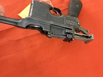 GERMAN MAUSER MODEL C96 BROOMHANDLE SEMI AUTO PISTOL 7.63mm - Image 11 of 12