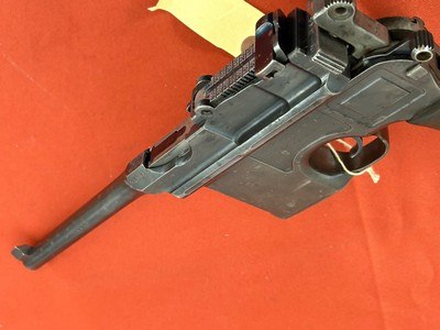 GERMAN MAUSER MODEL C96 BROOMHANDLE SEMI AUTO PISTOL 7.63mm - Image 6 of 12