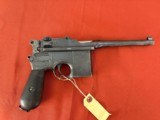 GERMAN MAUSER MODEL C96 BROOMHANDLE SEMI AUTO PISTOL 7.63mm - 2 of 12