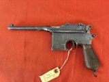 GERMAN MAUSER MODEL C96 BROOMHANDLE SEMI AUTO PISTOL 7.63mm