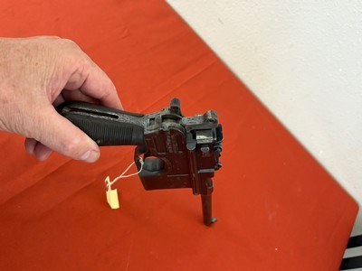 GERMAN MAUSER MODEL C96 BROOMHANDLE SEMI AUTO PISTOL 7.63mm - Image 8 of 12