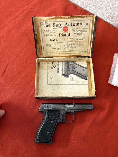 REMINGTON MODEL 51 SEMI AUTO PISTOL 32 ACP WITH BOX - Image 12 of 14