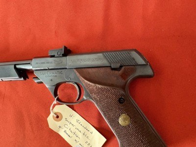 SALE $1250 ~ HI STANDARD SUPERMATIC CITATION SEMI AUTO PISTOL 22LR - Image 15 of 17