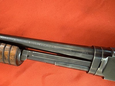 WINCHESTER MODEL 42 PUMP ACTION TAKEDOWN SHOTGUN 410 GA - Image 13 of 16