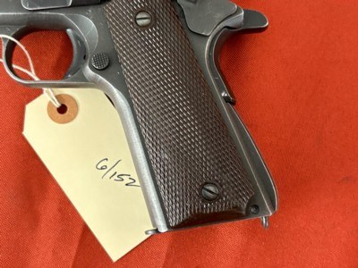 WWll ITHACA 1911A1 SEMI AUTO PISTOL 45 ACP ~ MADE IN 1943 - Image 10 of 15