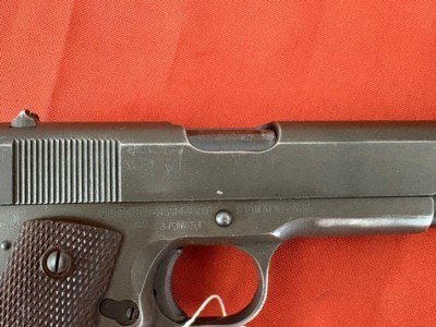 WWll U.S. PROPERTY REMINGTON RAND 1911A1 SEMI AUTO PISTOL 45ACP - Image 6 of 12