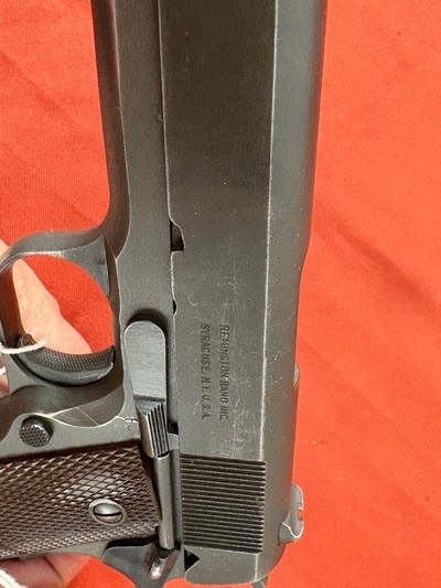 WWll U.S. PROPERTY REMINGTON RAND 1911A1 SEMI AUTO PISTOL 45ACP - Image 11 of 12