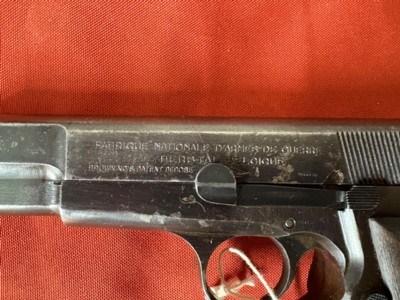 WWll GERMAN NAZI HI POWER SEMI AUTO PISTOL 9MM - Image 3 of 13
