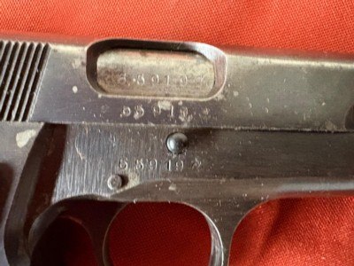 WWll GERMAN NAZI HI POWER SEMI AUTO PISTOL 9MM - Image 12 of 13