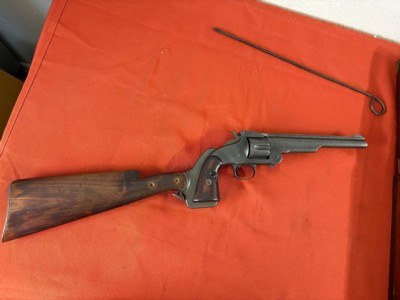 SMITH & WESSON MODEL 3 AMERICAN 2ND MODEL REVOLVER WITH STOCK ~ CALIBER 44 HENRY~ - Image 4 of 25