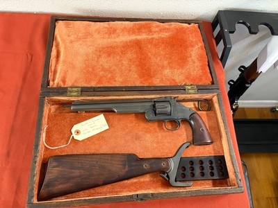 SMITH & WESSON MODEL 3 AMERICAN 2ND MODEL REVOLVER WITH STOCK ~ CALIBER 44 HENRY~ - Image 17 of 25