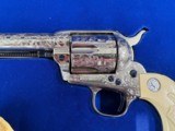 COLT SINGLE ACTION ARMY ~ FULL ENGRAVED ~ CARVED IVORY GRIPS ~ BEAUTIFUL ! - 3 of 25