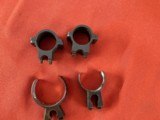 TWO SETS OF HARD TO FIND ~ CLAW MOUNTS RINGS ~ - 1 of 6