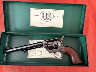 U.S.F.A. MFG SINGLE ACTION REVOLVER 45LC WITH BOX 7 1/2