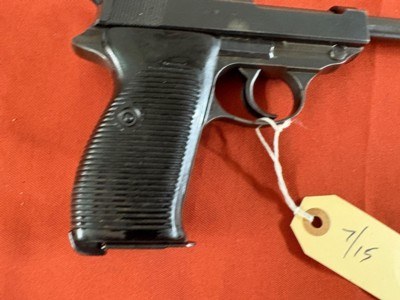 WWll GERMAN NAZI P38 SEMI AUTO PISTOL 9MM WALTHER AC42 - Image 8 of 19