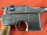 MAUSER C96 BROOMHANDLE SEMI AUTO PISTOL 7.63 mm - 7 of 18