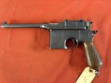 MAUSER C96 BROOMHANDLE SEMI AUTO PISTOL 7.63 mm