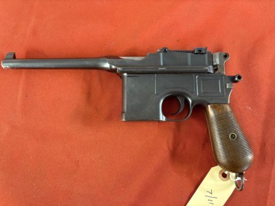 MAUSER C96 BROOMHANDLE SEMI AUTO PISTOL 7.63 mm