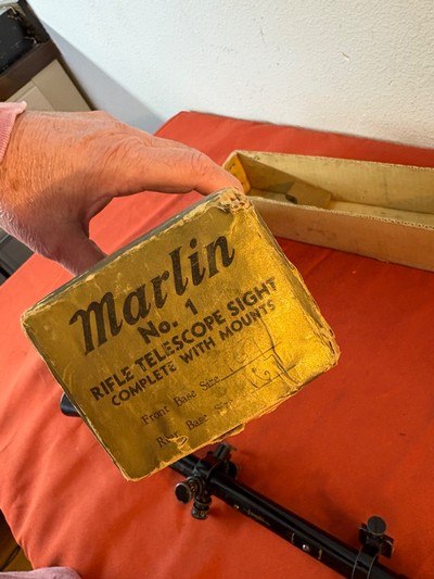 MARLIN NO.1 RIFLE SCOPE WITH RINGS AND ORIGINAL BOX - Image 7 of 8