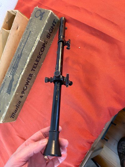 MARLIN NO.1 RIFLE SCOPE WITH RINGS AND ORIGINAL BOX - Image 2 of 8