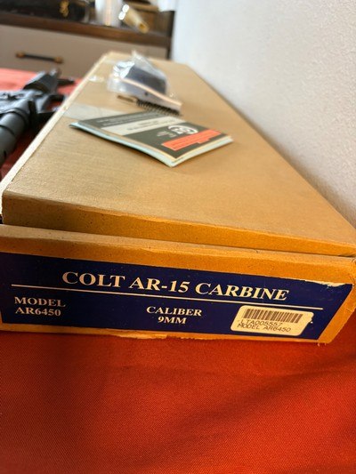 COLT MODEL AR6450 AR-15 SEMI AUTO RIFLE 9MM COMES WITH BOX & ACCESSORIES - Image 11 of 17