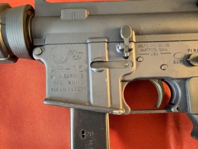 COLT MODEL AR6450 AR-15 SEMI AUTO RIFLE 9MM COMES WITH BOX & ACCESSORIES - Image 7 of 17