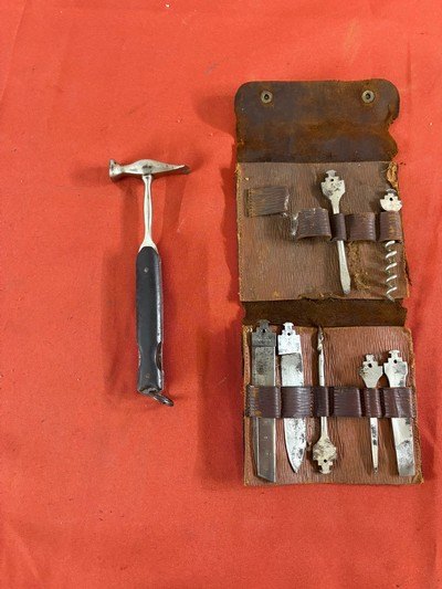 VINTAGE H. BOKER & CO'S CUTLERY GERMANY KNIFE ~ TOOLS ~ SURVIVAL SET