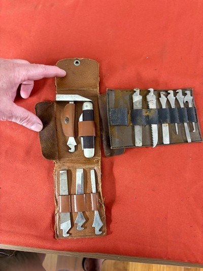 VINTAGE W.B.T. RUMPP KNIFE SET & TOOLS