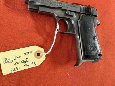 WWll BERETTA MODEL 1934 SEMI AUTO PISTOL 380 ACP ~ MADE 1938 ~ - Image 4 of 14