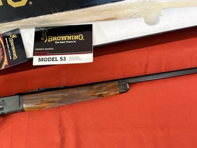 BROWNING MODEL 53 LEVER ACTION RIFLE 32-20 ~ NICE HIGH GRADE WOOD ~ - Image 9 of 14