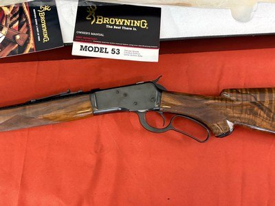 BROWNING MODEL 53 LEVER ACTION RIFLE 32-20 ~ NICE HIGH GRADE WOOD ~ - Image 7 of 14