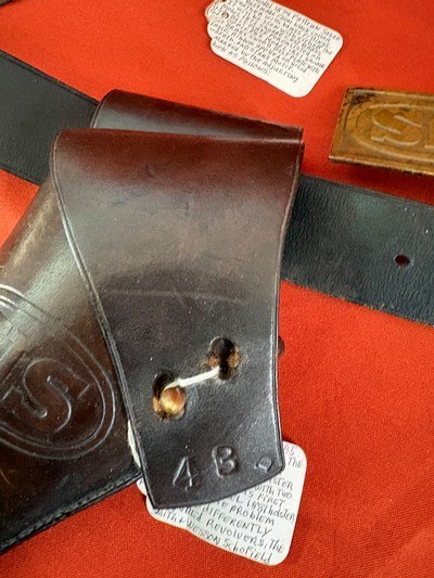 RARE FIND ~ COLT 1873 SINGLE ACTION ARMY CAVALRYHOLSTER WITH BELT - Image 4 of 15
