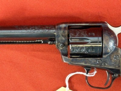 RARE ~ COLT SINGLE ACTION ARMY 45LC ~ ENGRAVED ~COLT ENGRAVING SAMPLER ~ - Image 4 of 17