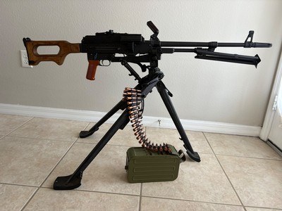 VLTOR WEAPONS MODEL PKM BELT FEED SEMI AUTO MACHINE GUN 7.62x54r - Image 1 of 13