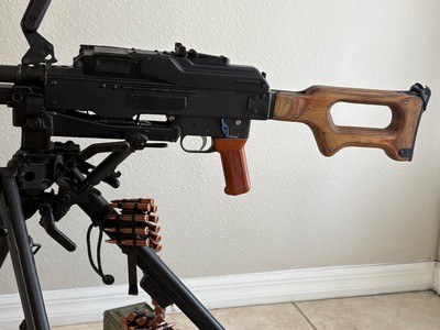 VLTOR WEAPONS MODEL PKM BELT FEED SEMI AUTO MACHINE GUN 7.62x54r - Image 6 of 13