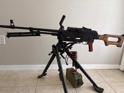 VLTOR WEAPONS MODEL PKM BELT FEED SEMI AUTO MACHINE GUN 7.62x54r - Image 4 of 13