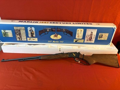 MARLIN MODEL 1897 LEVER ACTION ~ 1897 CENTURY LIMITED ENGRAVED ~ 22LR - Image 9 of 15