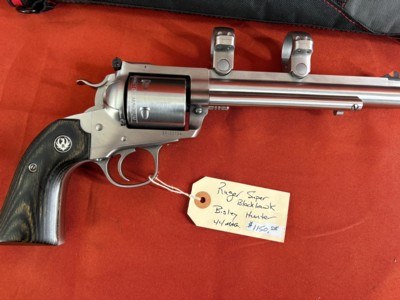 RUGER NEW MODEL HUNTER SUPER BLACKHAWK BISLEY REVOLVER 44 MAGNUM - Image 1 of 13