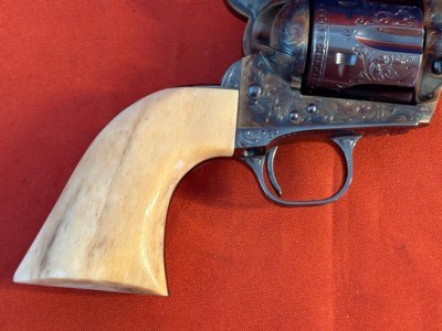 COLT SINGLE ACTION ARMY ~ FACTORY ENGRAVED ~ JOHN ADAMS JR. ~ - Image 9 of 17