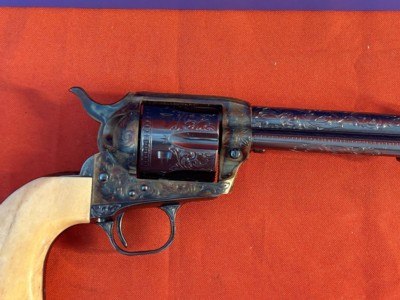 COLT SINGLE ACTION ARMY ~ FACTORY ENGRAVED ~ JOHN ADAMS JR. ~ - Image 7 of 17