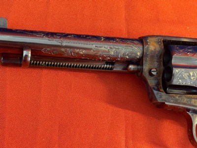 COLT SINGLE ACTION ARMY ~ FACTORY ENGRAVED ~ JOHN ADAMS JR. ~ - Image 5 of 17