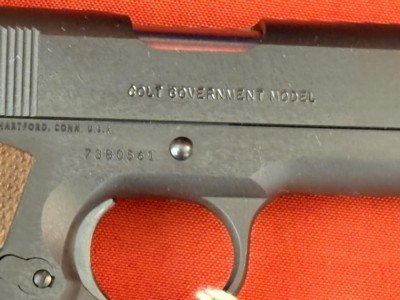 COLT 1911 GOVERNMENT MODEL MKIV SERIES 70 SEMI AUTO PISTOL 45ACP - Image 5 of 11