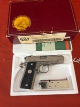 COLT MK IV GOVERNMENT MODEL 380 STAINLESS SEMI AUTO PISTOL 380 ACP - 1 of 8
