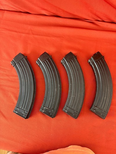 4- 40 ROUND AK47 SEMI AUTO RIFLE MAGAZINES - Image 1 of 5