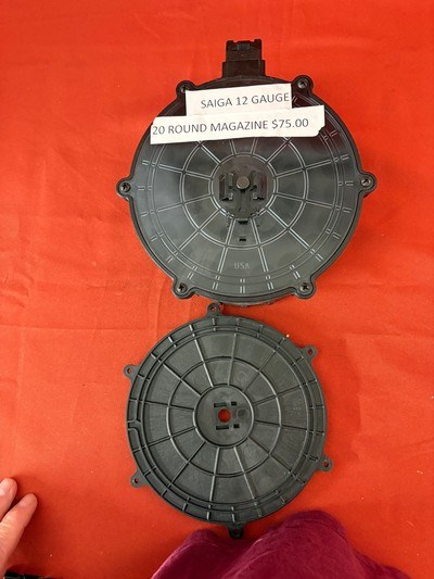 20 ROUND DRUM MAGAZINE ~ RUSSIAN SIAGA 12 GA SEMI AUTO SHOTGUN , AK-47 STYLE - Image 1 of 3