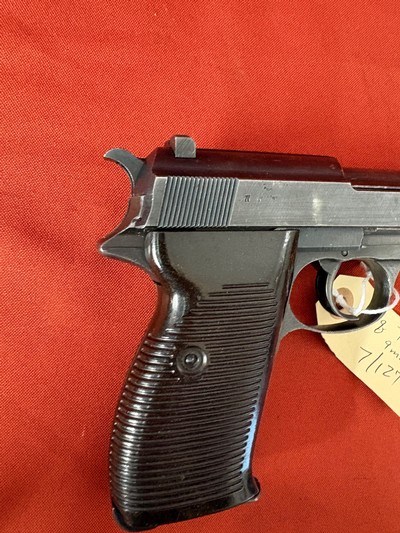 WWll GERMAN SPREEWERKE CYQ P38 SEMI AUTO PISTOL 9MM - Image 6 of 14