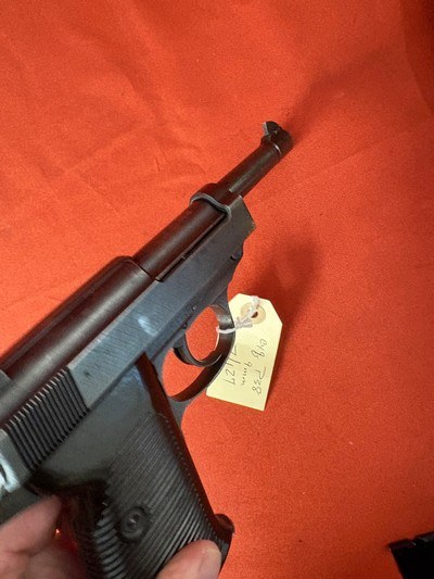 WWll GERMAN SPREEWERKE CYQ P38 SEMI AUTO PISTOL 9MM - Image 13 of 14