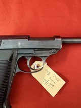 WWll GERMAN SPREEWERKE CYQ P38 SEMI AUTO PISTOL 9MM - Image 2 of 14